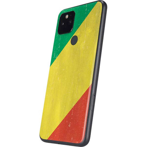 Republic of the Congo Flag Distressed Google Pixel 5 Skin